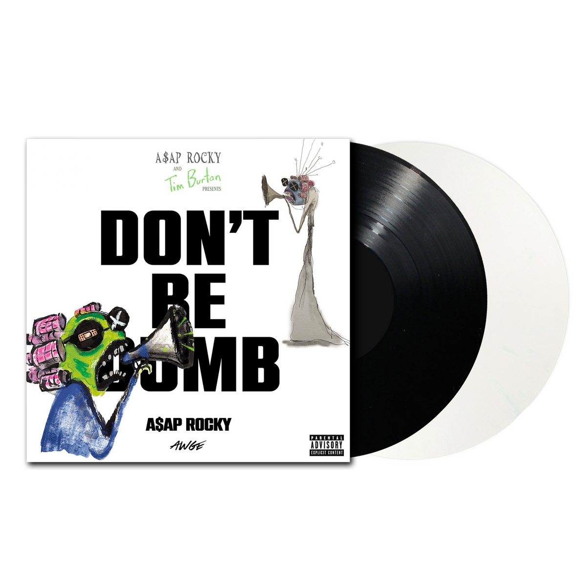 A$AP ROCKY DON'T BE DUMB (BLACK/WHITE) LP – Lunchbox Records