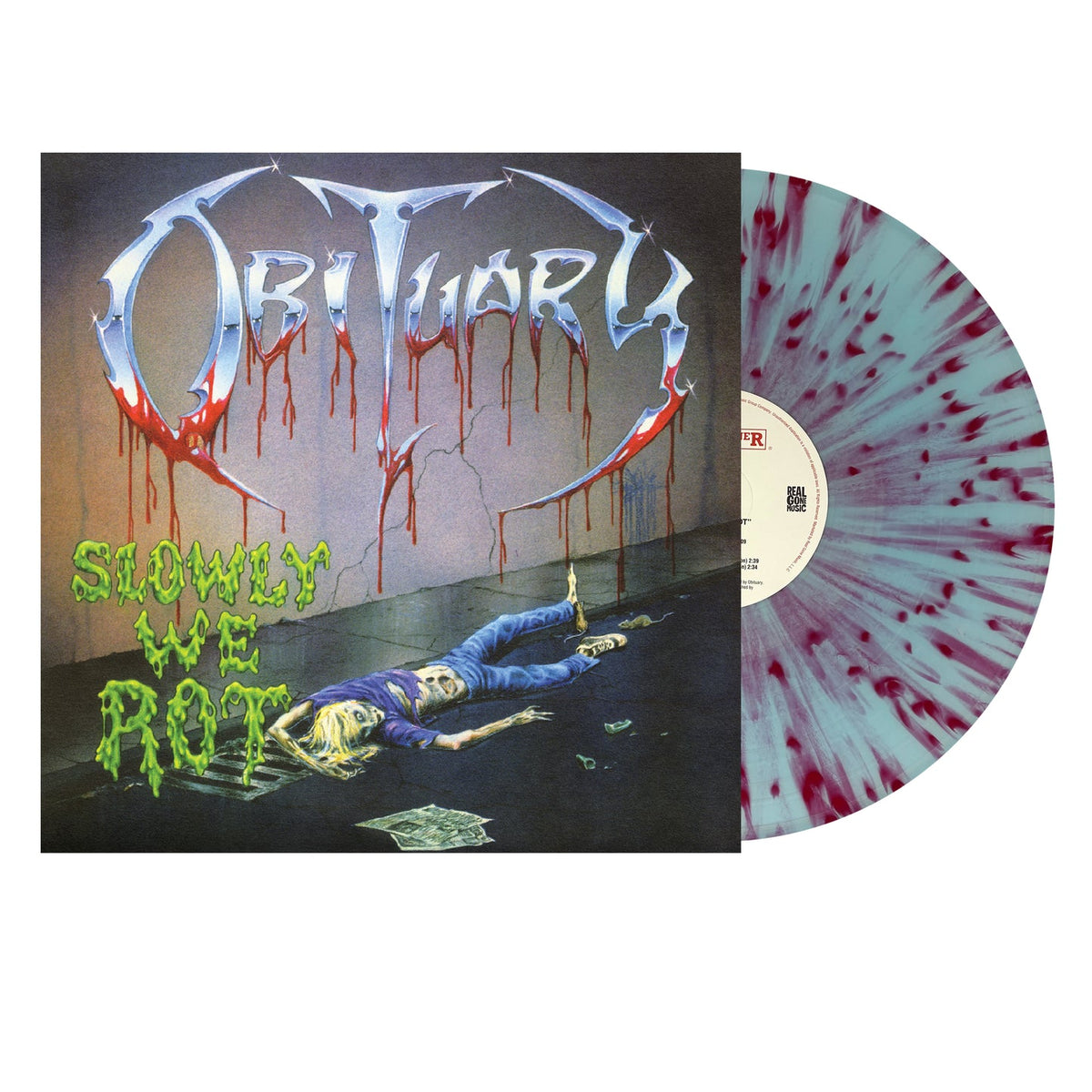 新品　未開封　オビチュアリー OBITUARY 7枚 OBITUARY SLOWLY WE ROT (CORPSE BLUE W/B LP – Lunchbox Records