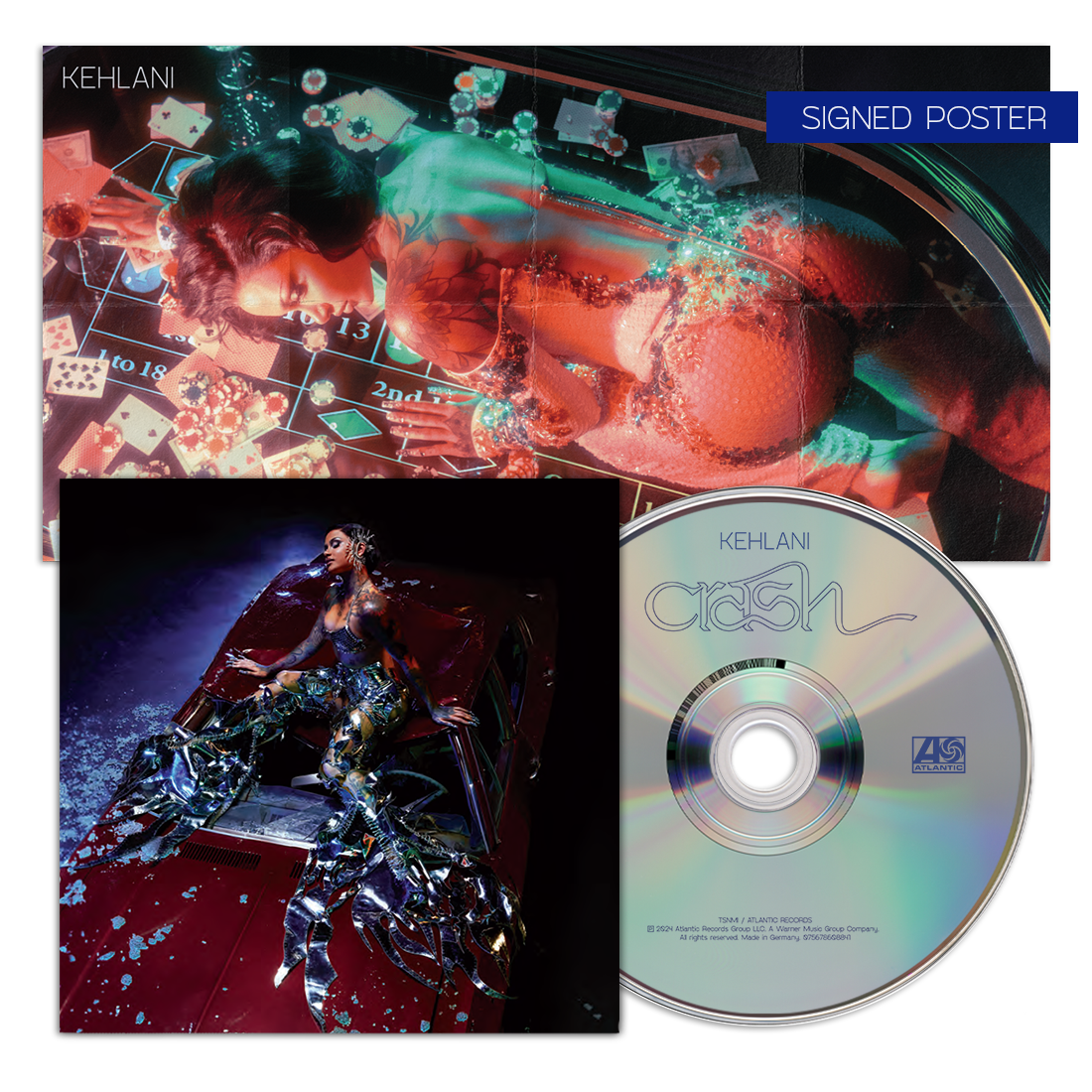 KEHLANI CRASH (W/SIGNED POSTER) CD – Lunchbox Records