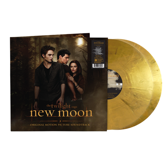 TWILIGHT: NEW MOON – ORIGINAL MOTION PICTURE SOUNDTRACK (INDIE EXCLUSIVE METALLIC MARBLE VINYL) LP <br>PREORDER out 6/14/2024 •