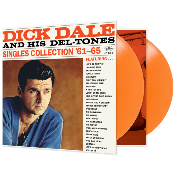 DALE,DICK & HIS DEL-TONES – SINGLES COLLECTION '61-65 (ORANGE VINYL) - LP •
