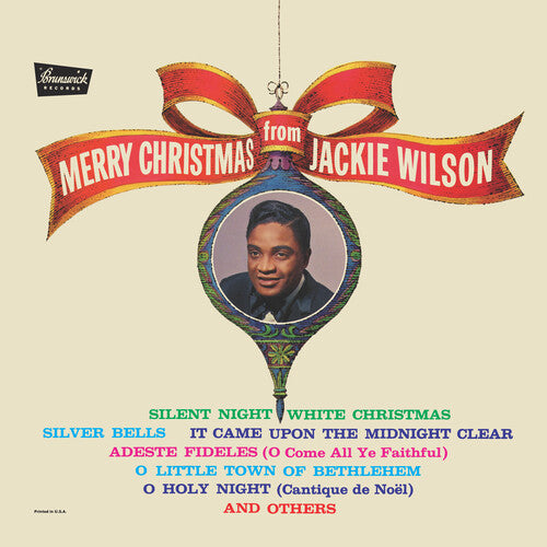 WILSON,JACKIE – MERRY CHRISTMAS FROM JACKIE WILSON (TRANSPARENT GREEN) - LP •