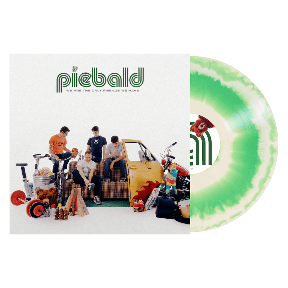 PIEBALD WE ARE THE ONLY FRIENDS (GRN/W LP – Lunchbox Records