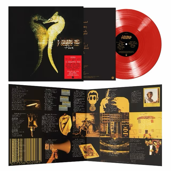 3 COLOURS RED – PURE (RED VINYL) (UK) - LP •