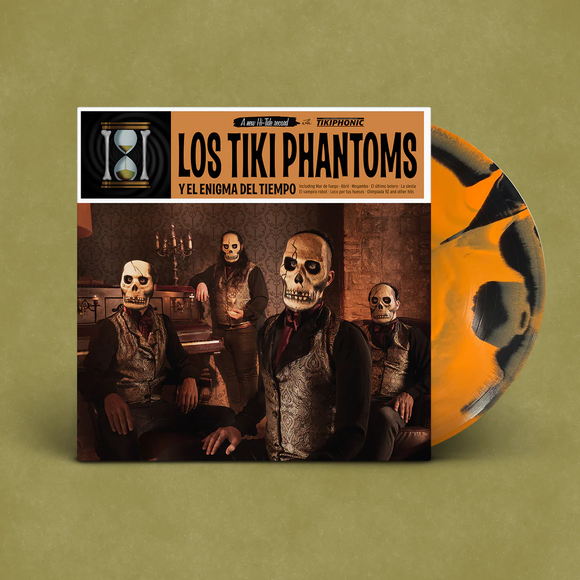 LOS TIKI PHANTOMS – Y EL ENIGMA DEL TIEMPO (ORANGE/BLACK VINYL) - LP •