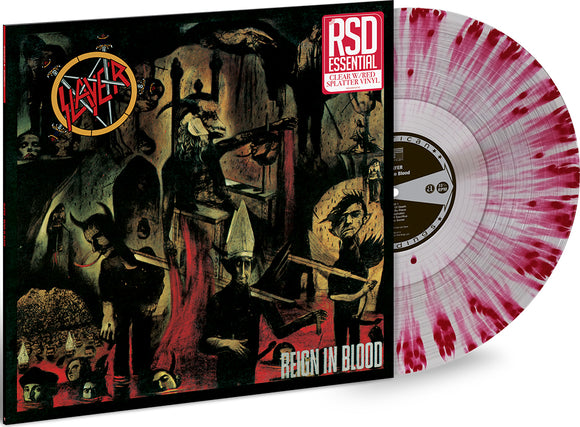 SLAYER – REIGN IN BLOOD (CLEAR WITH RED SPLATTER RSD ESSENTIALS) - LP •