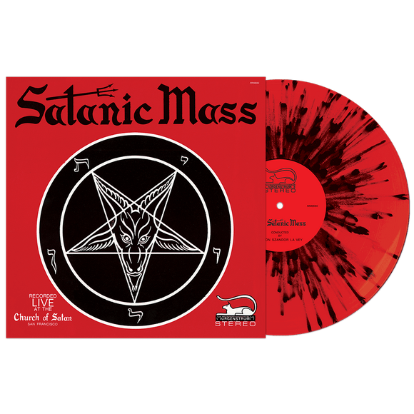 LAVEY,ANTON – SATANIC MASS (RED/BLACK SPLATTER) - LP •