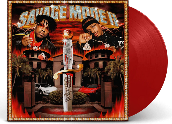 21 SAVAGE / METRO BOOMIN – SAVAGE MODE II (RED VINYL) - LP •