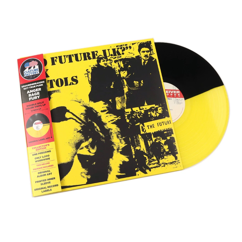 SEX PISTOLS NO FUTURE UK (YELLOW/BLACK) LP – Lunchbox Records