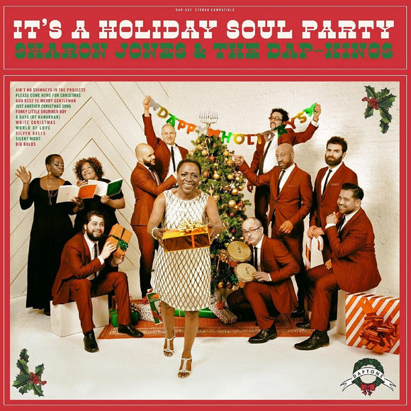 JONES,SHARON & THE DAP-KINGS – IT'S A HOLIDAY SOUL PARTY (CANDY CANE COLORED) - LP •