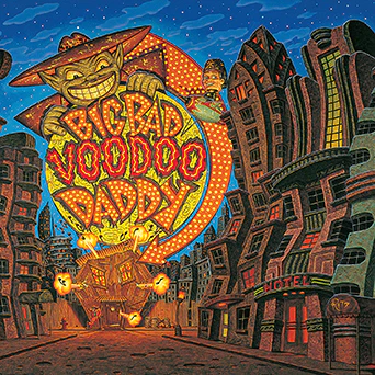 BIG BAD VOODOO DADDY – BIG BAD VOODOO DADDY (AMERICANA DELUXE) (CLEAR WITH RED & YELLOW SWIRL) - LP •