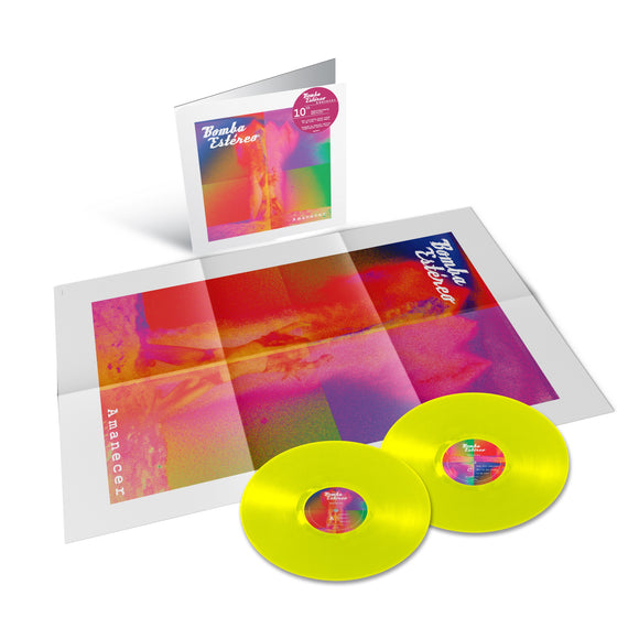 BOMBA ESTEREO – AMANECER (10TH ANNIVERSARY HIGHLIGHTER YELLOW) - LP •