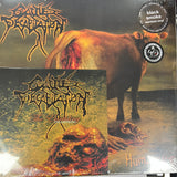 CATTLE DECAPITATION – HUMANURE W/ BONUS 7 INCH (BLACK SMOKE MARBLED) - LP •