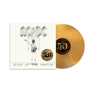 AC/DC – FLICK OF THE SWITCH (50TH ANNIVERSARY GOLD VINYL) - LP •