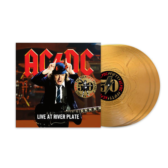 AC/DC – LIVE AT RIVER PLATE (50TH ANNIVERSARY GOLD VINYL) - LP •