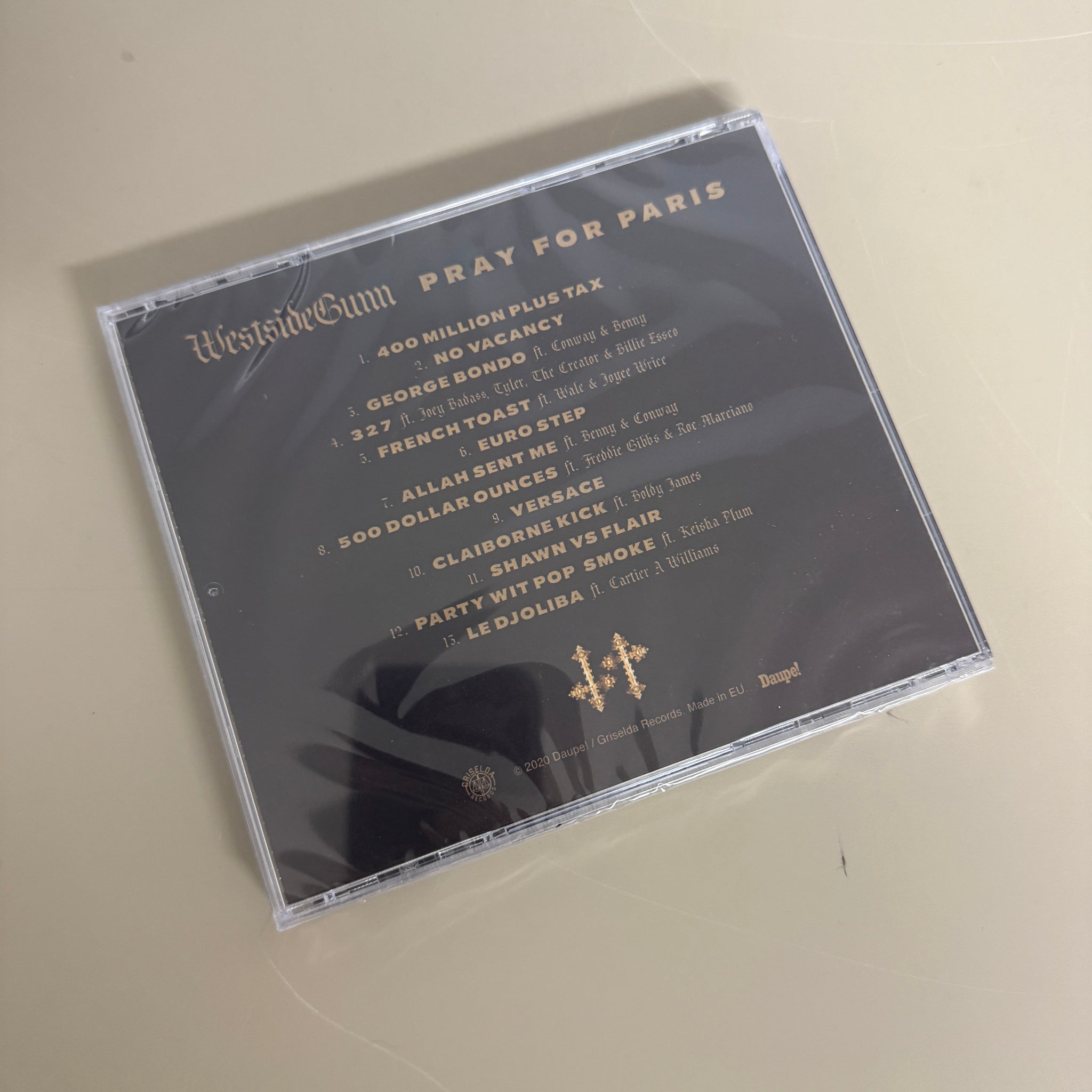WESTSIDE GUNN PRAY FOR PARIS CD – Lunchbox Records