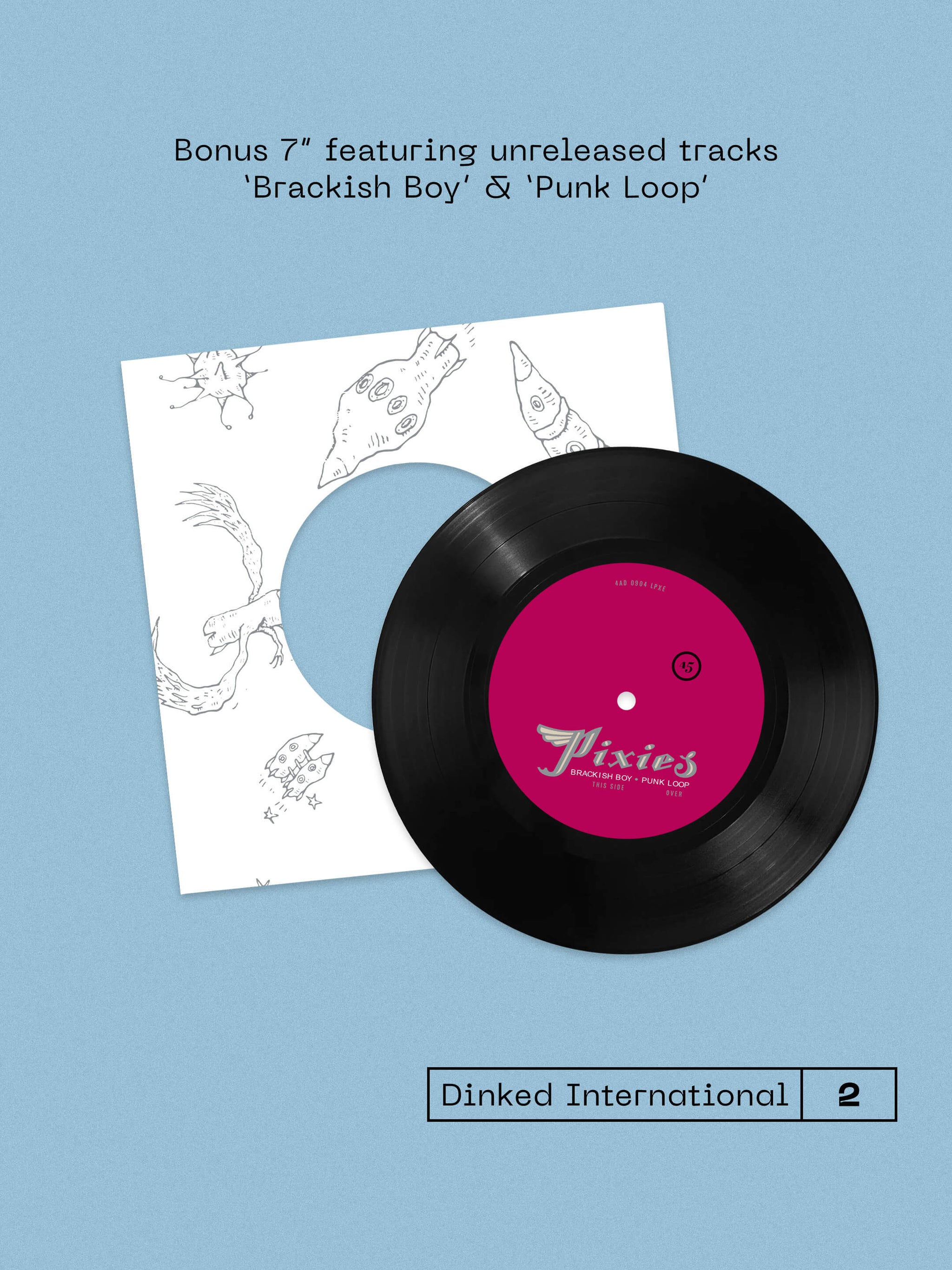 シュリンク付　Tribute To The Pixies　レコード　BLUE PIXIES – TROMPE LE MONDE (DINKED EDITION SKY BLUE VINYL WITH BONUS