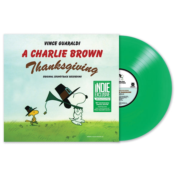GUARALDI,VINCE – CHARLIE BROWN THANKSGIVING (RSD ESSENTIAL JELLYBEAN GREEN VINYL) - LP •