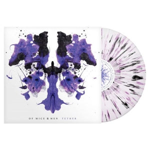 OF MICE & MEN – TETHER (WHITE PURPLE BLACK SPLATTER)  - LP •