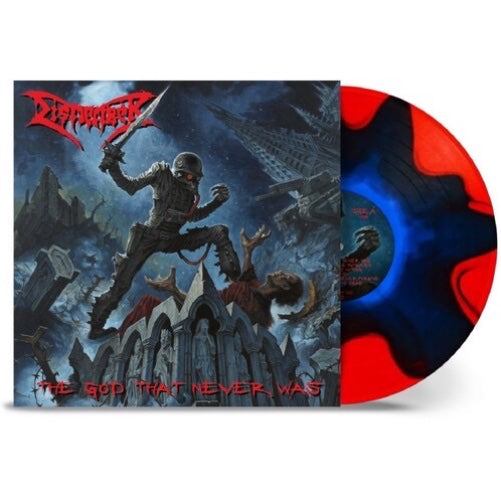 DISMEMBER – GOD THAT NEVER WAS (BLUE IN RED SPLIT) - LP •