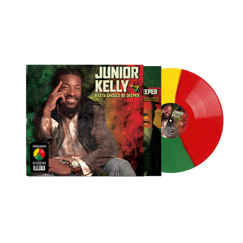 KELLY,JUNIOR – RASTA SHOULD BE DEEPER (YELLOW/RED/GREEN SPLIT VINYL) - LP •