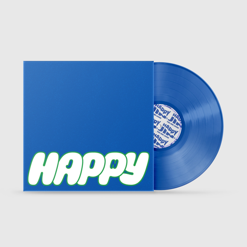 JIN ( BTS ) – HAPPY  (BLUE VINYL) - LP •