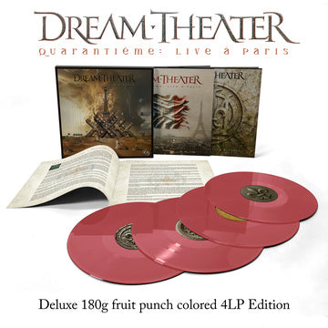 DREAM THEATER – QUARANTIEME: LIVE A PARIS (FRUIT PUNCH COLORED 4LP) - LP •