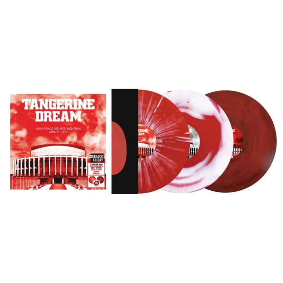 TANGERINE DREAM – LIVE AT PLACE DES ARTS MONTREAL APRIL 10 1977 (RED & WHITE COLOR IN COLOR / MARBLE / SPLATTER) (RSD BLACK FRIDAY 2025) - LP •