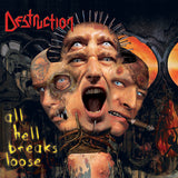 DESTRUCTION – ALL HELL BREAKS LOOSE (TEARS OF BLOOD DOTTED SPLATTER VINYL) - LP •