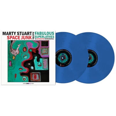 STUART,MARTY & HIS FABULOUS SUPERLATIVES – SPACE JUNK (BLUE VINYL) - LP •