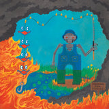 KING GIZZARD & THE LIZARD WIZARD – FISHING FOR FISHIES (OIL SPILL EDITION - BLUE/BLACK VINYL) - LP •