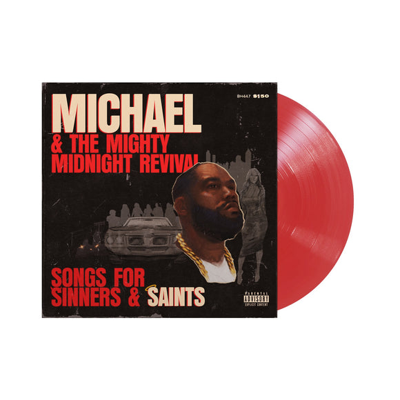 KILLER MIKE –  MICHAEL & THE MIGHTY MIDNIGHT REVIVAL - SONGS FOR SINNERS AND SAINTS (INDIE EXCLUSIVE TRANSLUCENT RUBY RED LP) LP <br>PREORDER out 10/25/2024 •