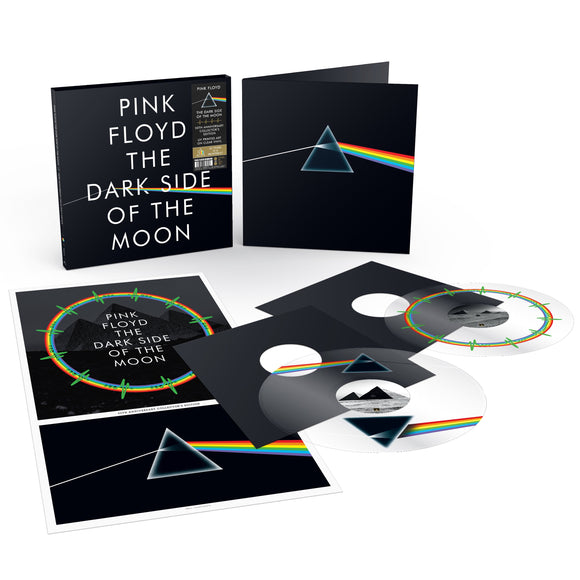 PINK FLOYD  – DARK SIDE OF THE MOON (50TH ANNIVERSARY) [2024 REMASTER] (2LP UV PRINTED CLEAR VINYL COLLECTOR'S EDITION) LP <br>PREORDER out 4/19/2024 •