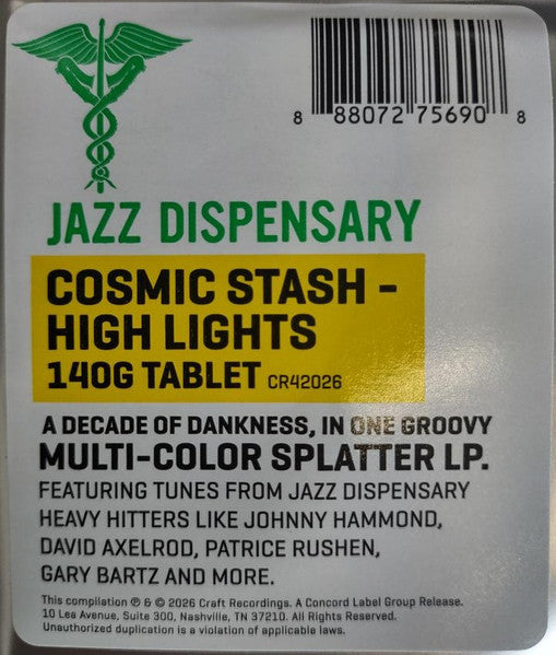 JAZZ DISPENSARY: VARIOUS COSMIC STASH HIGH LIGHTS(COLORED VINYL