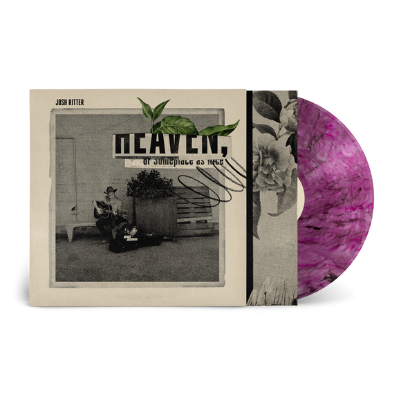 RITTER,JOSH – HEAVEN (TRANSPARENT STRAWBERRY W/BLACK SWIRL EXCLUSIVE) - LP •