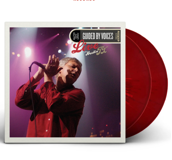 GUIDED BY VOICES – LIVE FROM AUSTIN TX (RED SPLATTER VINYL) - LP •