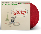 MCPHERSON,JD – SOCKS (W/BOOK) (MARBLED RED VINYL) - LP •