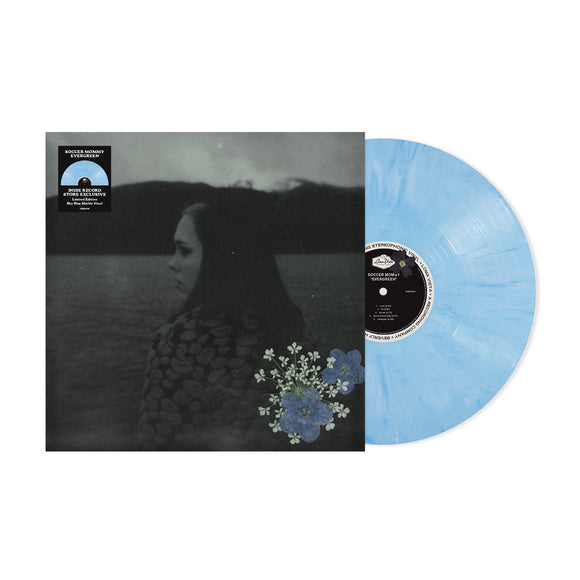 SOCCER MOMMY – EVERGREEN (INDIE EXCLUSIVE SKY BLUE MARBLE LP) LP <br>PREORDER out 10/25/2024 •