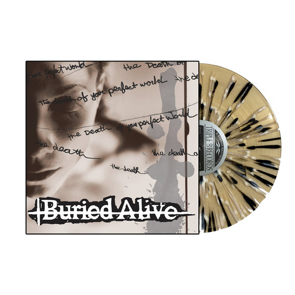 BURIED ALIVE – DEATH OF YOUR PERFECT (TAN WITH WHITE & BLACK SPLATTER) - LP •