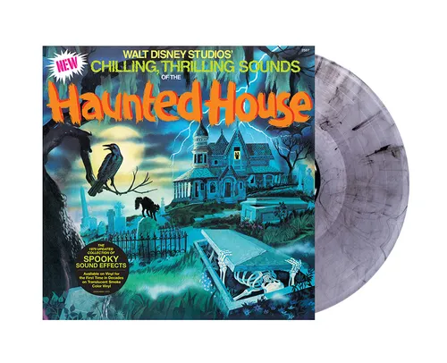 WALT DISNEY STUDIO'S PRESENTS – CHILLING, THRILLING SOUNDS OF THE HAUNTED HOUSE [RSD ESSENTIAL INDIE COLORWAY TRANSLUCENT SMOKE LP] - LP •
