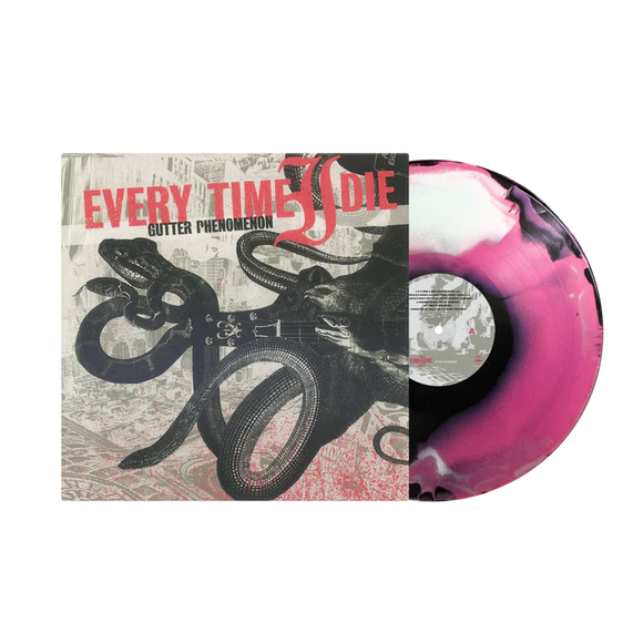 EVERY TIME I DIE – GUTTER PHENOMENOM (3 COLOR A/B HOT PINK/WHITE/BLACK) - LP •