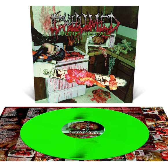 EXHUMED – GORE METAL (25TH ANNIVERSARY EDITION - GREEN VINYL) - LP •