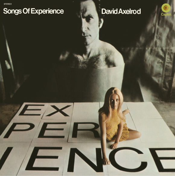 Album cover for 'Songs of Experience' by David Axelrod with a black and white photo of a man and woman.