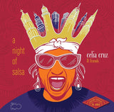 CRUZ,CELIA & FRIENDS – NIGHT OF SALSA (25TH ANNIVERSARY MAGENTA SPLATTER) - LP •