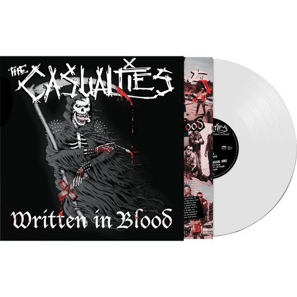 CASUALTIES – WRITTEN IN BLOOD (WHITE VINYL) - LP •