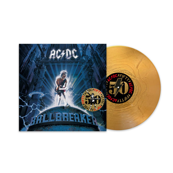 AC/DC – BALLBREAKER (GOLD VINYL 50TH ANNIVERSARY) - LP •