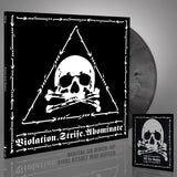 REVENGE – VIOLATION STRIFE ABOMINATE (SILVER W/BLACK MARBLE + PATCH) - LP •