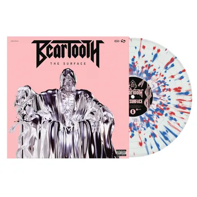 BEARTOOTH – SURFACE (CLEAR W/RED/WHITE/BLUE SPLATTER INDIE EXCLUSIVE)  - LP •