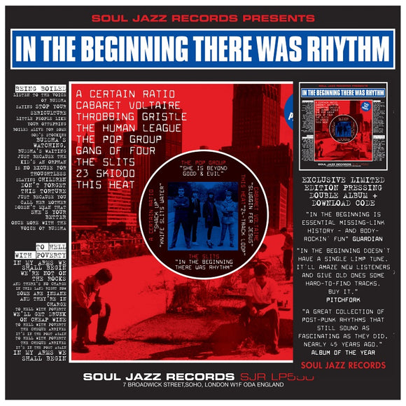 SOUL JAZZ RECORDS PRESENTS / VARIOUS – IN THE BEGINNING THERE WAS RHYTHM - LP •