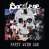 SACRILEGE BC – PARTY WITH GOD + 1985 DEMO (COMMUNION BLOOD RED & WHITE VINYL) - LP •